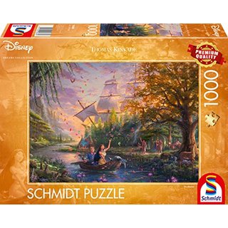 Schmidt Spiele 59688 Thomas Kinkade, Disney, Pocahontas, 1.000 Teile Puzzle, bunt