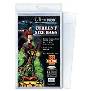 Ultra Pro - Comic Bags - Current Size Re-Sealable (100 Bags)