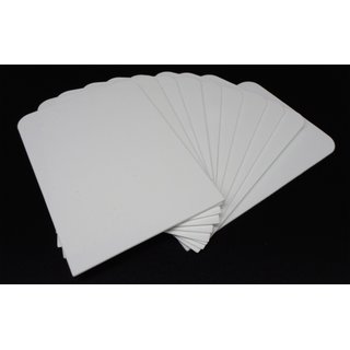 10 Docsmagic.de Trading Card Deck Divider White - Kartentrenner Weiss - 68 x 97 mm
