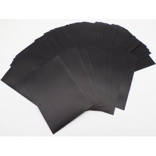 60 Docsmagic.de Mat Black Card Sleeves Small Size 62 x 89 - Yu-Gi-Oh! Cardfight - Mini Kartenhüllen Schwarz