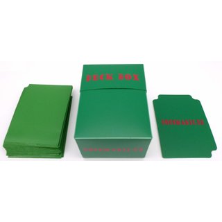 Docsmagic.de Deck Box + 100 Double Mat Green Sleeves Standard - Kartenbox & Kartenhüllen Grün - Pokemon - Magic