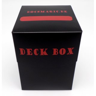 Docsmagic.de Deck Box Big + 100 Double Mat Black Sleeves Standard - Kartenbox & Kartenhüllen Schwarz - Pokemon - Magic