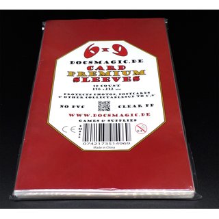 10 x 50 Docsmagic.de Premium 6 x 9 Card Sleeves - 156 x 232 mm - Photo Postcard Kartenhüllen