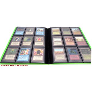 Docsmagic.de Pro-Player 9-Pocket Album Light Green - 360 Card Binder - MTG - PKM - YGO - Sammelalbum Hellgrün