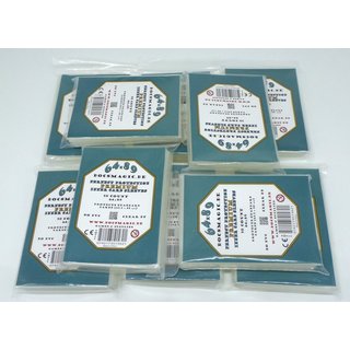 10 x 50 Docsmagic.de Premium Perfect Protection Inner Card Sleeves Clear - 63,5 x 88 Standard Size 64 x 89 - Kartenhüllen