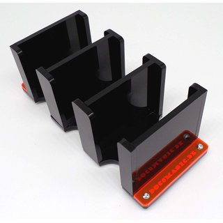 Docsmagic.de Card Holder - 3-Compartment Black 310+ Mini Cards - Kartenhalter Schwarz