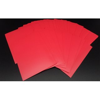 2 x 100 Docsmagic.de Double Mat Red Card Sleeves Standard Size 66 x 91 - Rot - Kartenhüllen - PKM MTG
