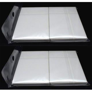 2 x 100 Docsmagic.de Double Mat White Card Sleeves Standard Size 66 x 91 - Weiss - Kartenhüllen - PKM MTG