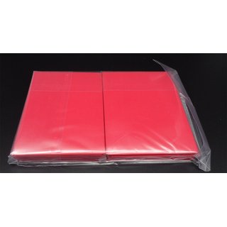 5 x 100 Docsmagic.de Double Mat Red Card Sleeves Standard Size 66 x 91 - Rot - Kartenhüllen - PKM MTG