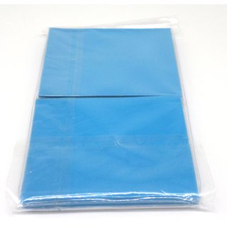 5 x 100 Docsmagic.de Double Mat Light Blue Card Sleeves Standard Size 66 x 91 - Hellblau - Kartenhüllen - PKM MTG