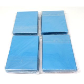 4 x 60 Docsmagic.de Double Mat Light Blue Card Sleeves Small Size 62 x 89 - Hellblau - Mini Kartenhüllen - YGO
