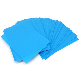 4 x 60 Docsmagic.de Double Mat Light Blue Card Sleeves Small Size 62 x 89 - Hellblau - Mini Kartenhüllen - YGO