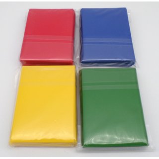 4 x 60 Docsmagic.de Double Mat Card Sleeves Small Size 62 x 89 - Blue Green Red Yellow - YGO - Mini Kartenhüllen