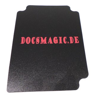 4 x Docsmagic.de Deck Box Full Black + Card Divider - Kartenbox Schwarz - PKM YGO MTG