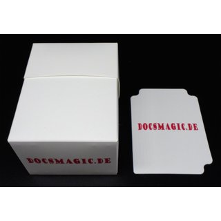 8 x Docsmagic.de Deck Box Full White + Card Divider - Kartenbox Weiss - PKM YGO MTG