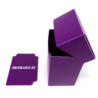 Docsmagic.de Deck Box Full + 100 Double Mat Purple Sleeves Standard - Kartenbox & Kartenhüllen Lila - PKM MTG