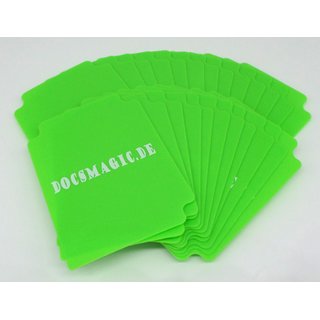 25 Docsmagic.de Trading Card Deck Divider Light Green - Kartentrenner Hellgrün - MTG PKM YGO