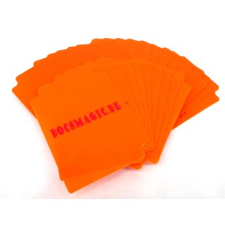 25 Docsmagic.de Trading Card Deck Divider Orange - Kartentrenner - MTG PKM YGO