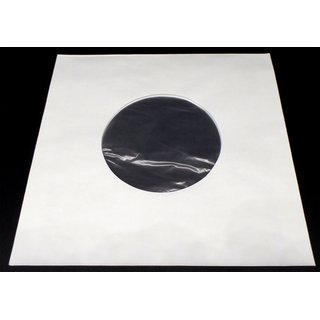 4 x 100 Docsmagic.de Polylined Paper Inner Sleeves for 7 45rpm Vinyl Records White - Schallplatten Hüllen Weiss