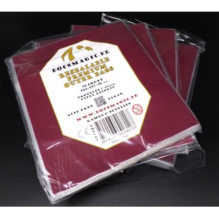 4 x 50 Docsmagic.de Premium Resealable Outer Bags for 7 45rpm Vinyl Records Clear 5 Mil - Schallplatten Hüllen Wiederverschliessbar Durchsichtig