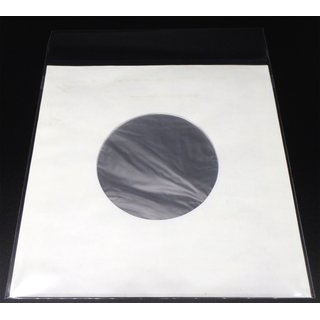 100 Docsmagic.de Polylined Paper Inner Sleeves + Resealable Outer Bags for 7 45rpm Vinyl Records 3 Mil - Schallplatten Hüllen