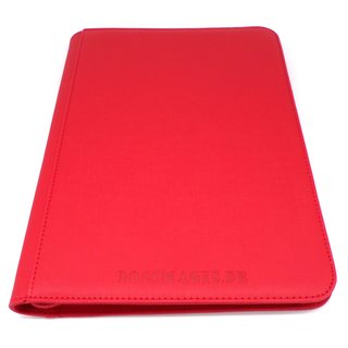 Docsmagic.de Premium Pro-Player 9-Pocket Zip-Album Red - 360 Card Binder - MTG - PKM - YGO - Reissverschluss Rot