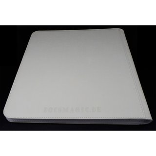 Docsmagic.de Premium Pro-Player 12-Pocket Playset Zip-Album White - 480 Card Binder - MTG - PKM - YGO - Reissverschluss Weiss