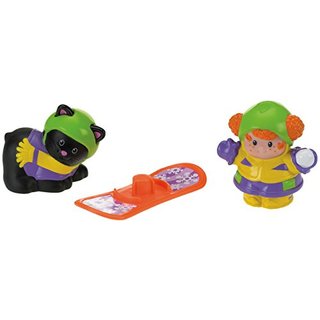 Fisher-Price ? Little People Figures Tube Snowboarding board