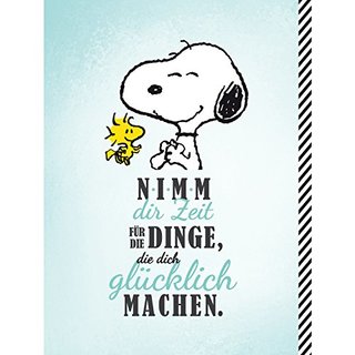 Snoopy Collection - CollegeblockNimm dir Zeit, DIN A4, 80 Blatt, kariert