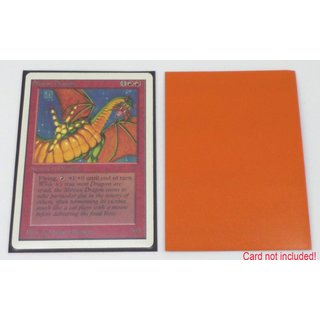 100 Docsmagic.de Premium Bi-Color Card Sleeves Mat Orange / Black Standard Size 66 x 91 Kartenhüllen Schwarz
