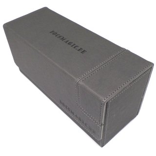 Docsmagic.de Premium Magnetic Tray Long Box Silver Small + 2 Flip Boxes - Silber
