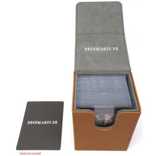 Docsmagic.de Premium Magnetic Tray Long Box Gold Small + 2 Flip Boxes - Gold