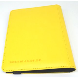 Docsmagic.de Pro-Player Premium 4/8-Pocket Album Yellow - 160 Card Binder - MTG - PKM - YGO - Kartenalbum Gelb