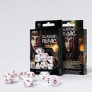 Q WORKSHOP Classic Runic white/red dice set