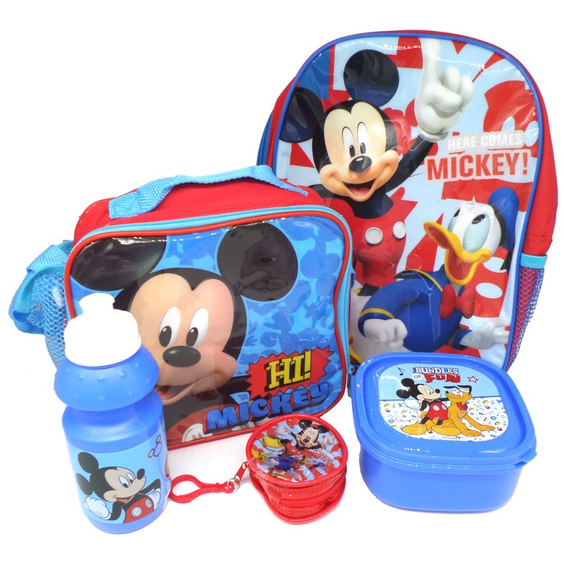 Disney Mickey Mouse Pausenbrotdose 13.5 x 13.5 x 6 cm Offiziell Lizensiert 
